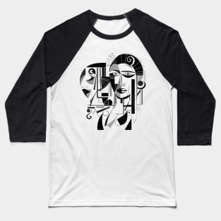 Cubist Woman Baseball T-Shirt